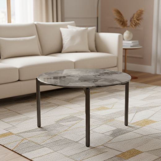 Lothal - Modern Faux Marble End Table