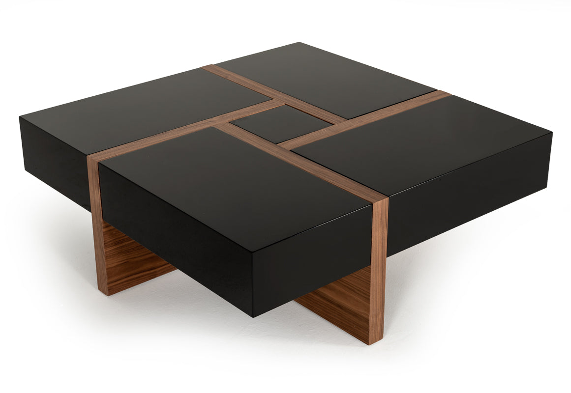 Modrest Makai Modern & Walnut Coffee Table-Coffee Table-VIG-Wall2Wall Furnishings