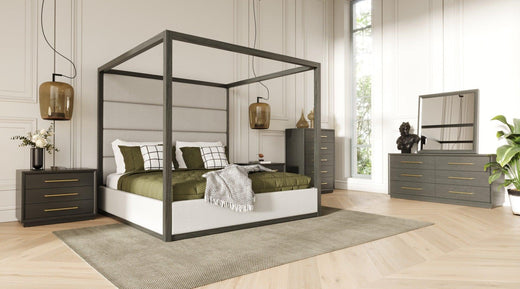 Manhattan- Contemporary Canopy Bedroom Set