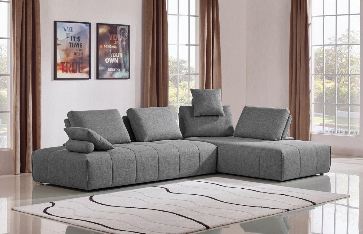 Divani Casa Edgar Modern Fabric Modular Sectional Sofa
