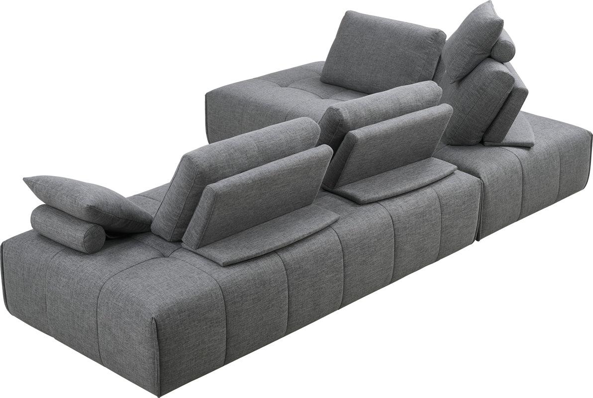 Divani Casa Edgar Modern Fabric Modular Sectional Sofa