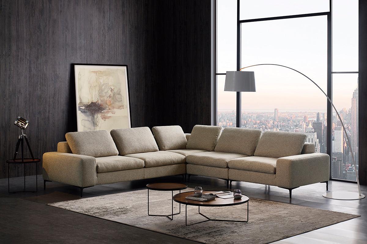Cascade Modern Fabric U Shaped Sectional Sofa