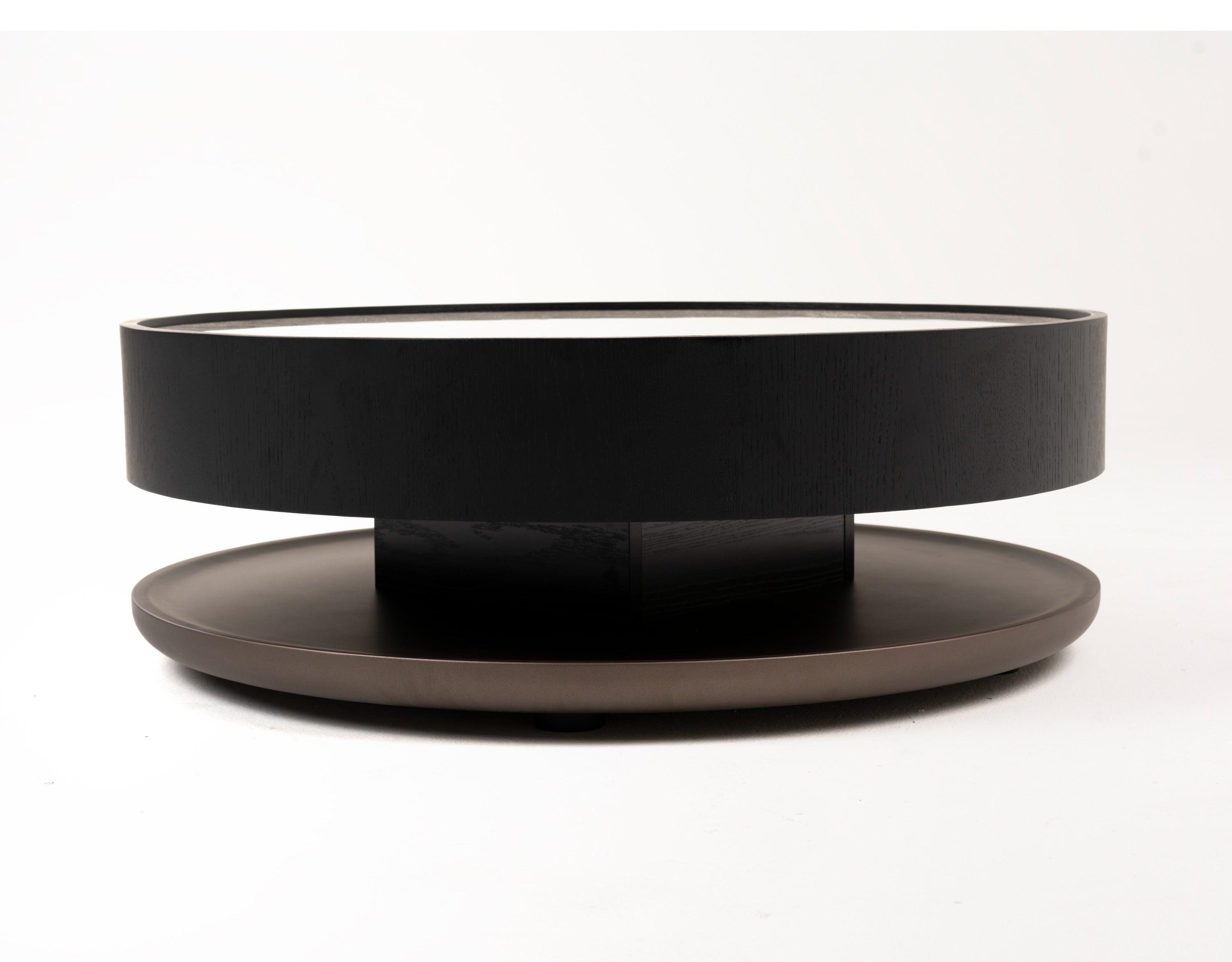 Modrest Miranda Modern Ceramic Round Coffee Table