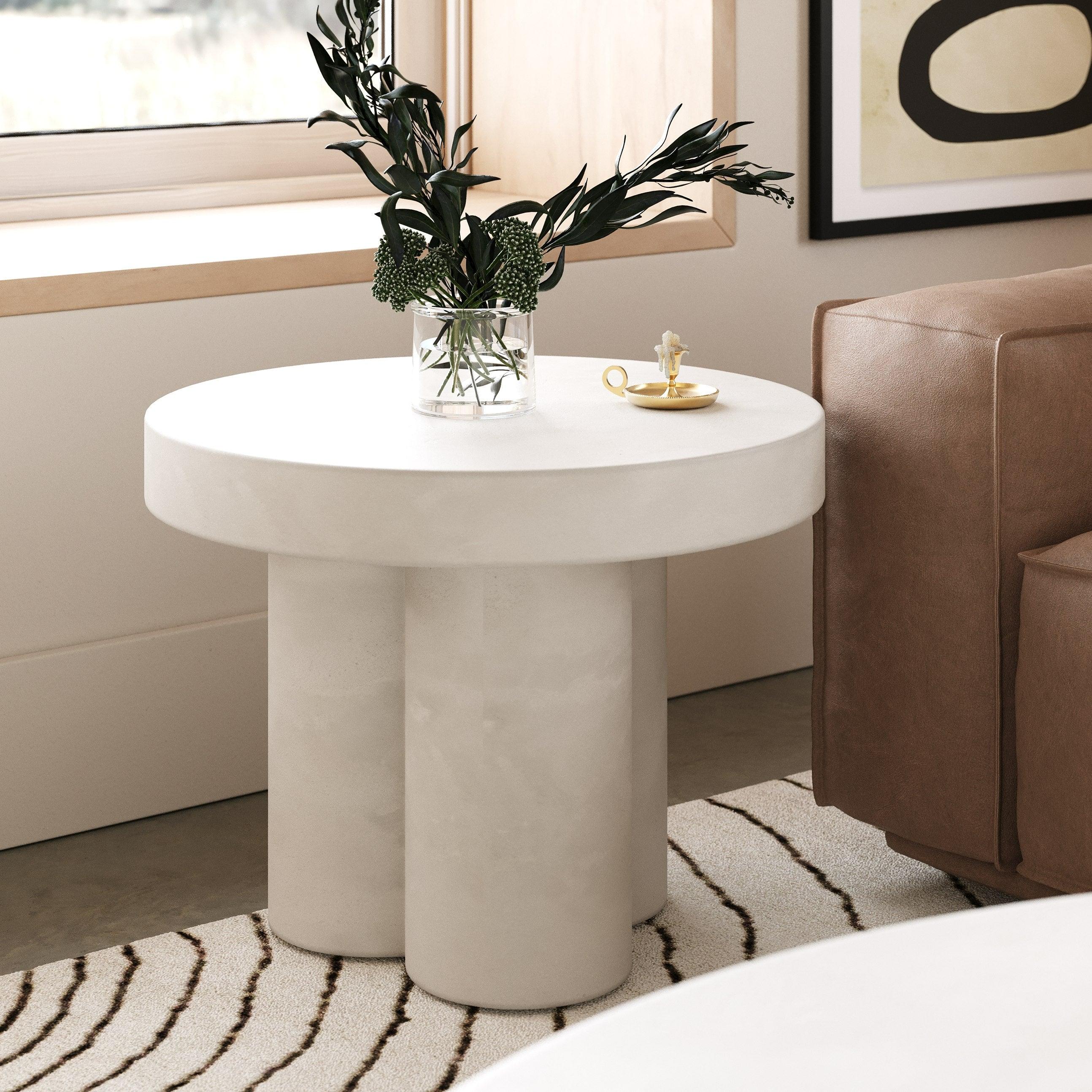 Modrest Bruni Modern Concrete End Table