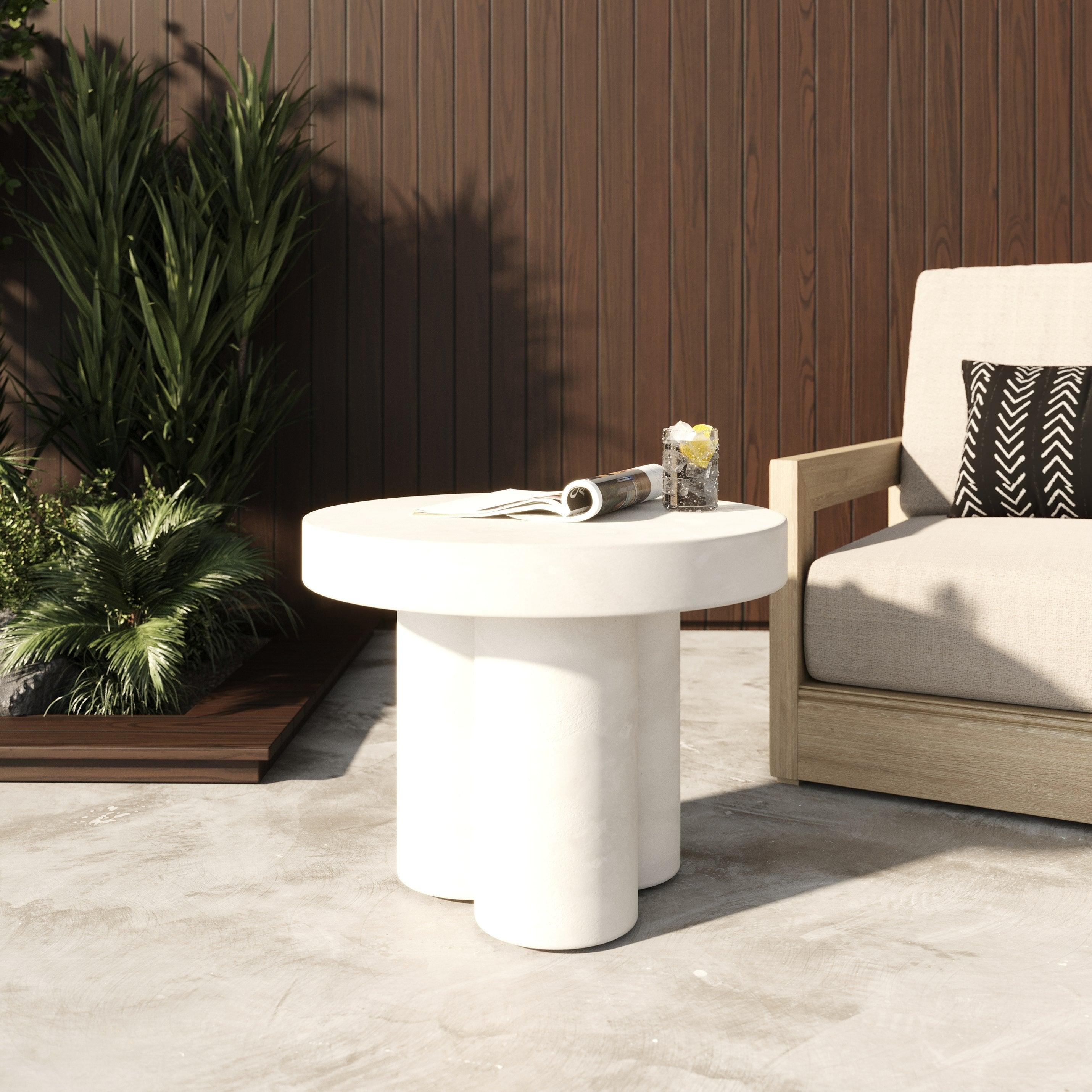 Modrest Bruni Modern Concrete End Table