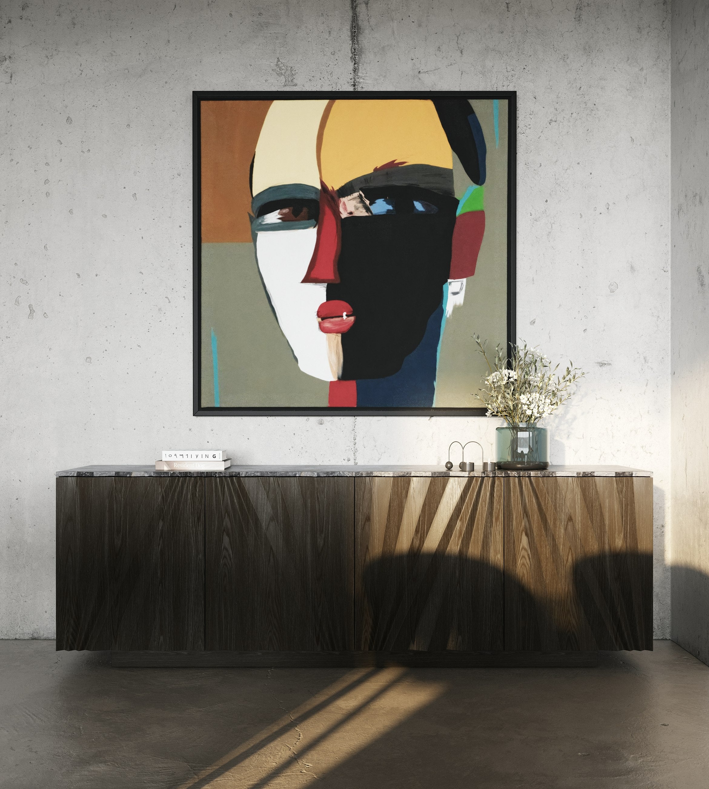 Byer Modern Ash Marble Buffet