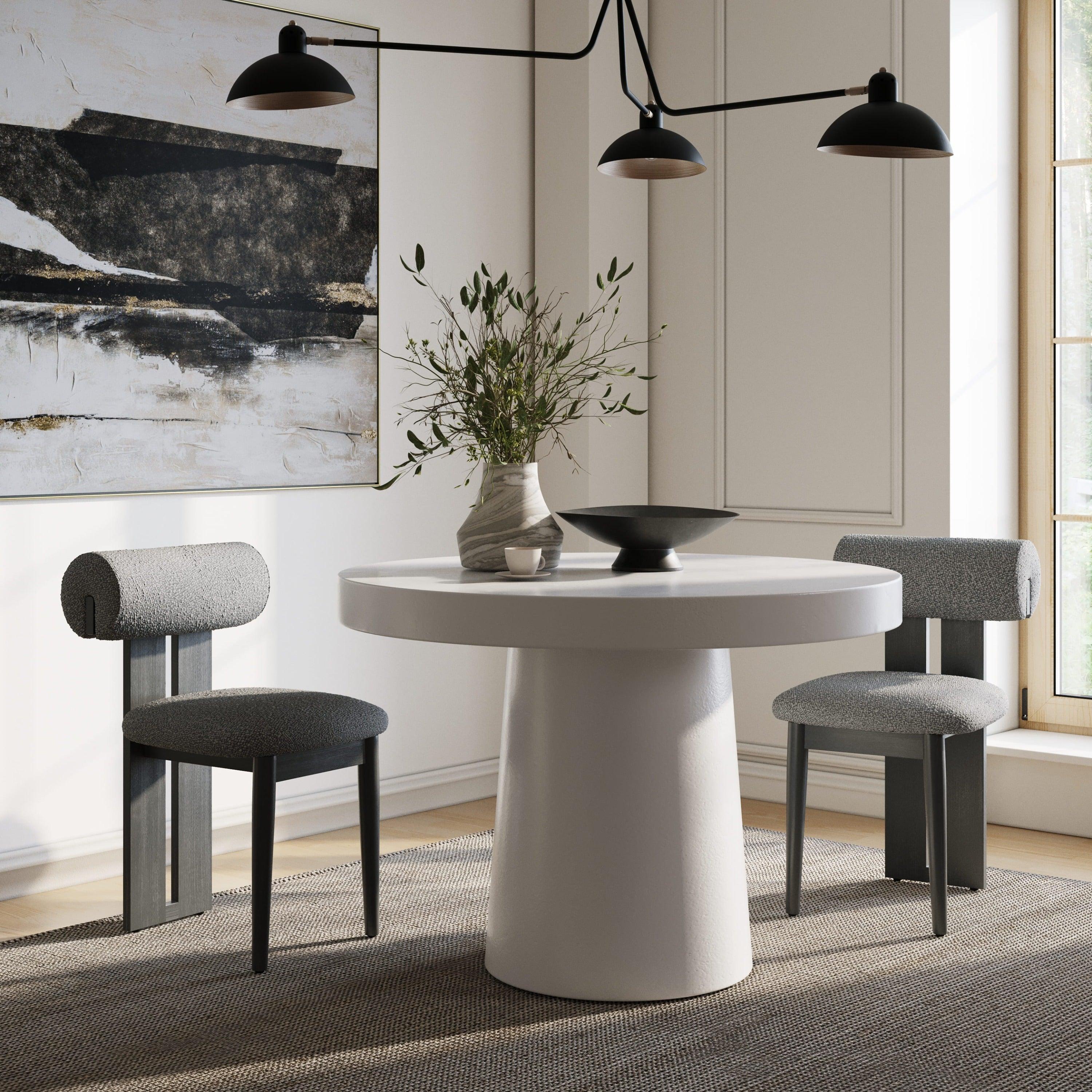 Modrest Desoto Modern Concrete Round Dining Table