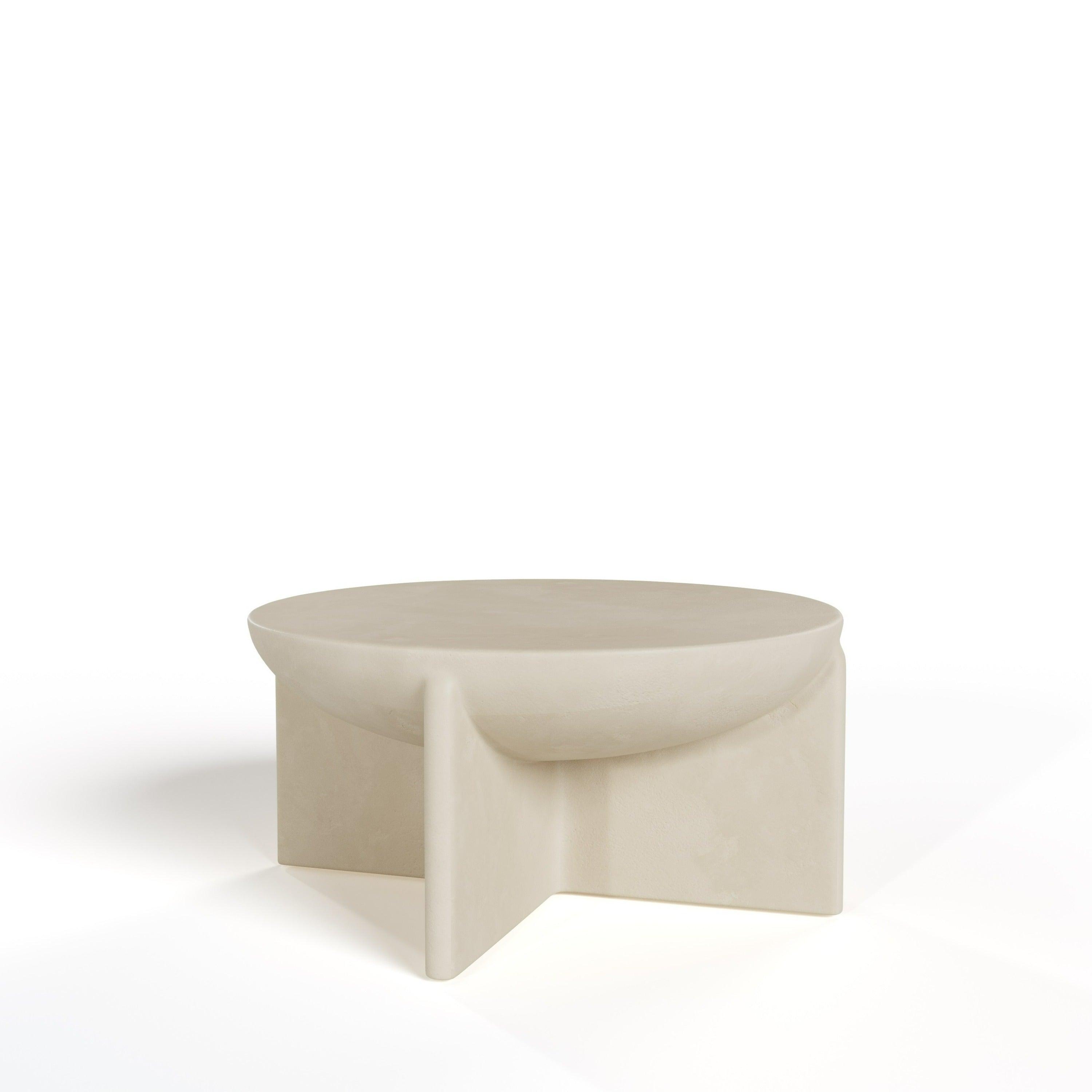 Modrest Elsa Modern Concrete Round Coffee Table