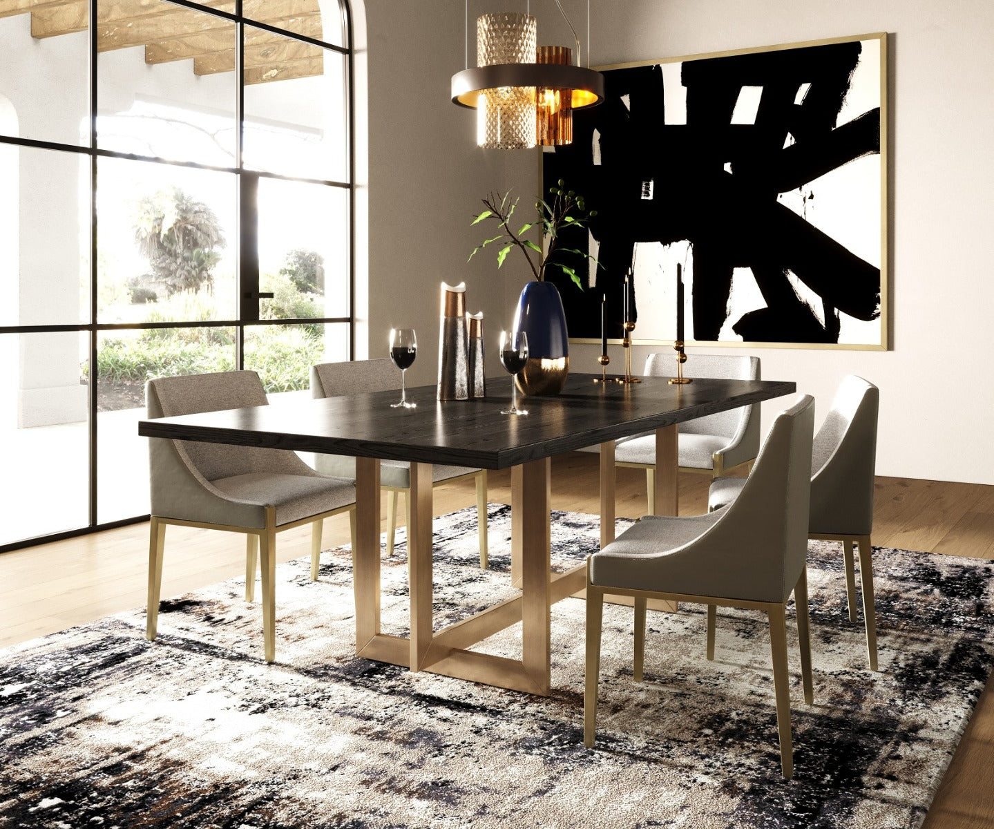 Modrest Pike Modern Ash Dining Table