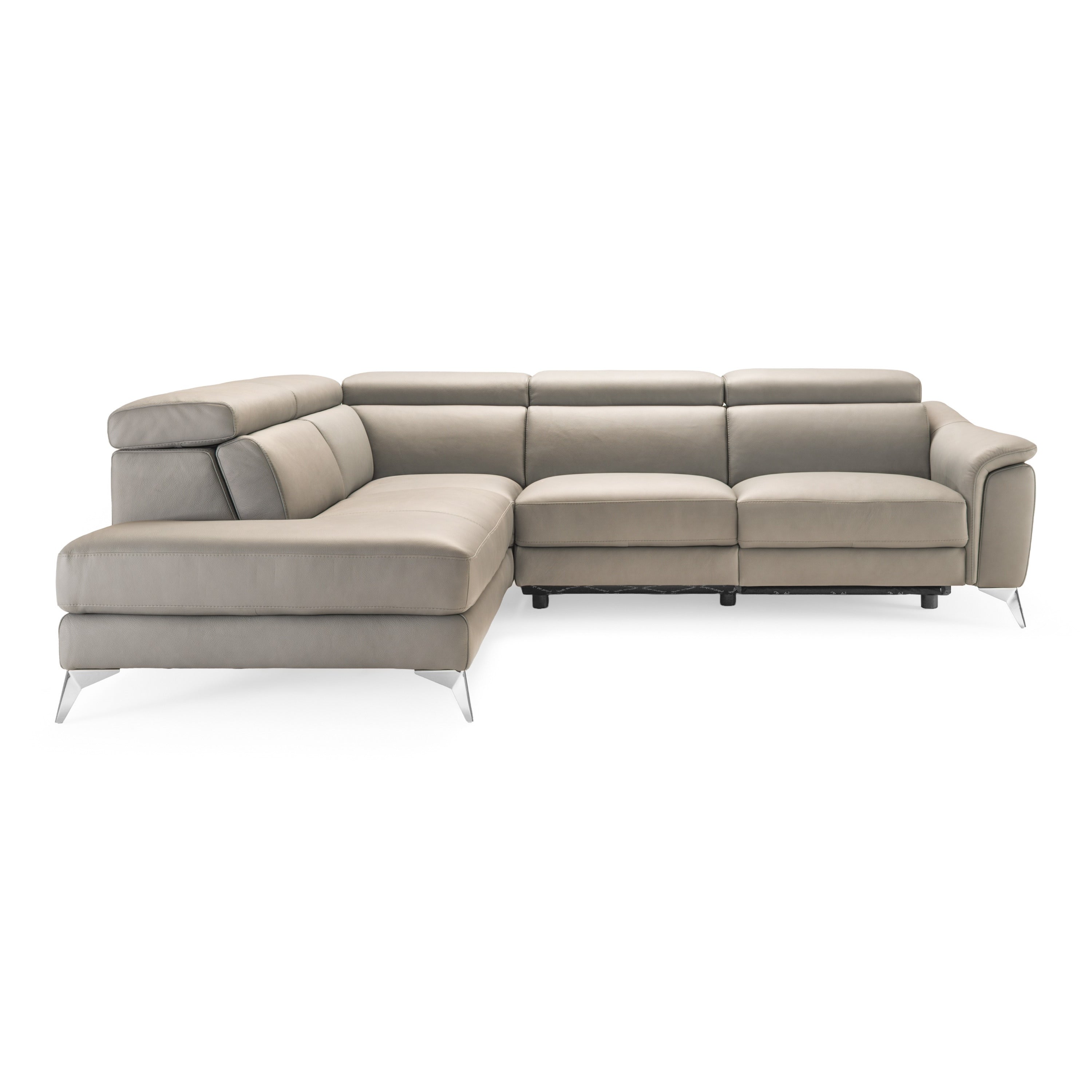 Monte Carlo Italian Modern Leather LAF Sectional Sofa