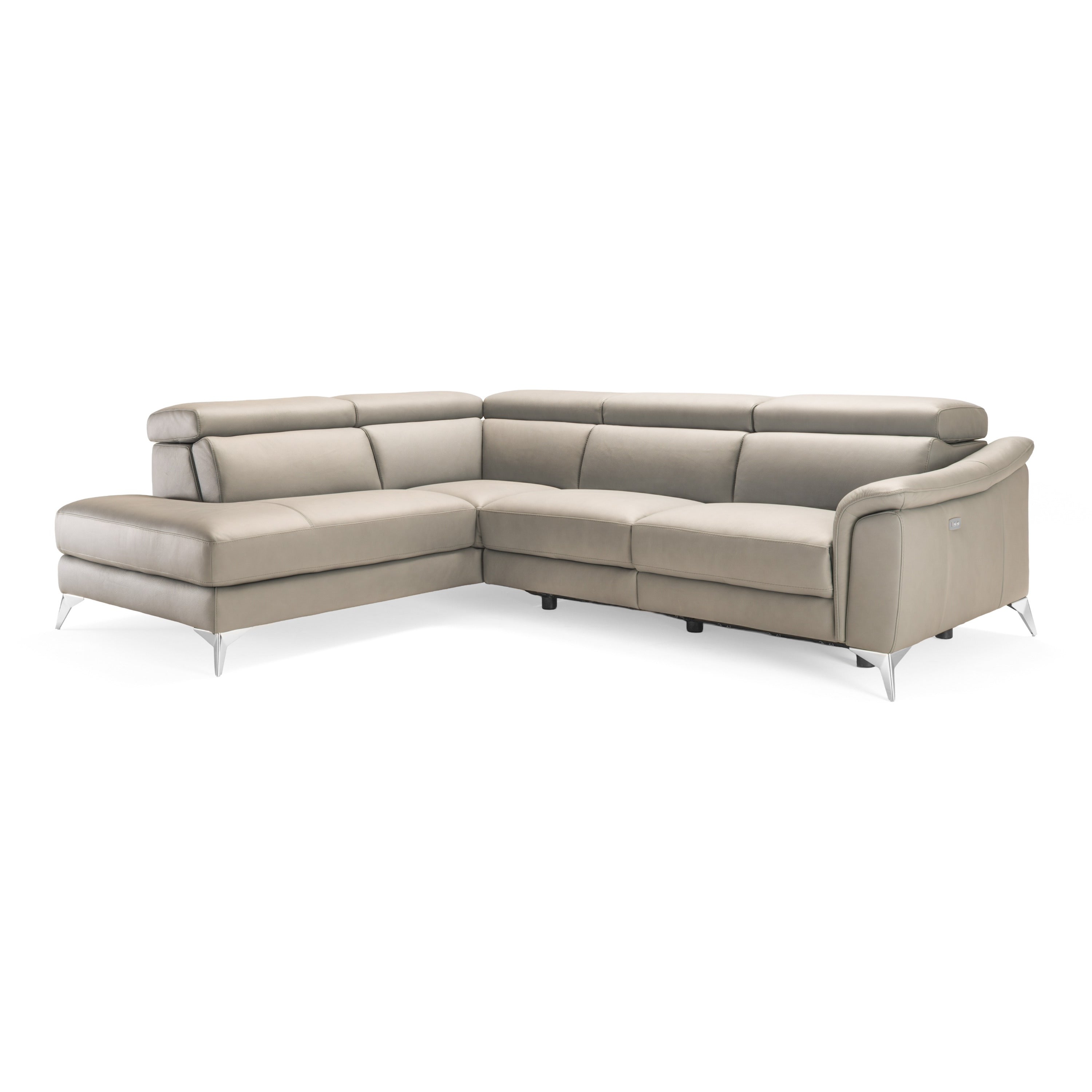 Monte Carlo Italian Modern Leather LAF Sectional Sofa