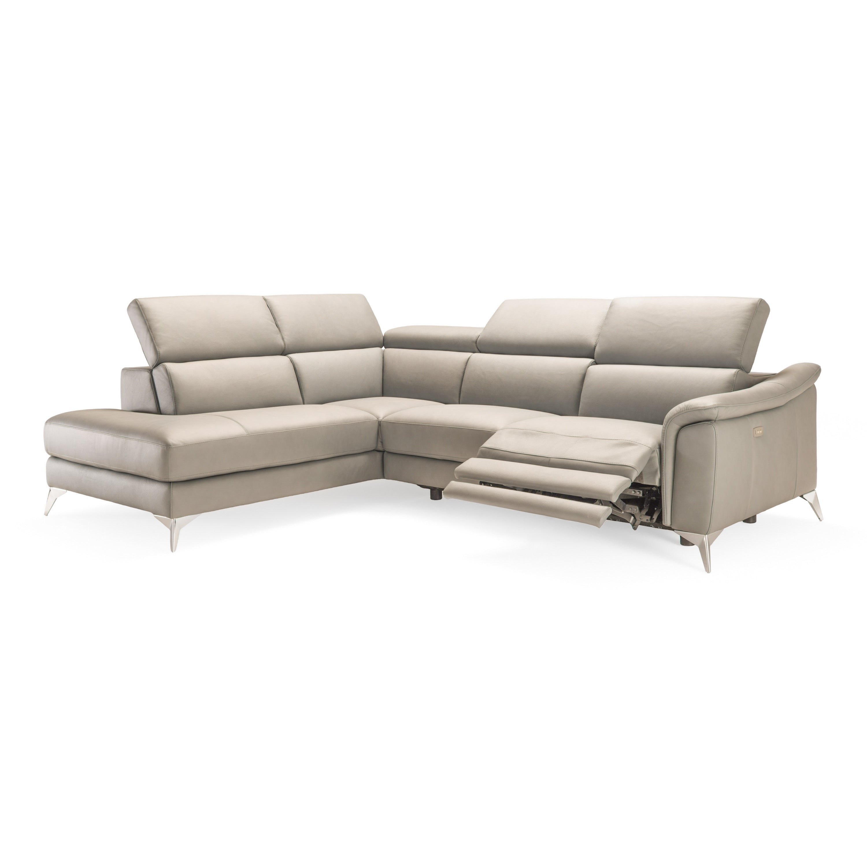 Monte Carlo Italian Modern Leather LAF Sectional Sofa