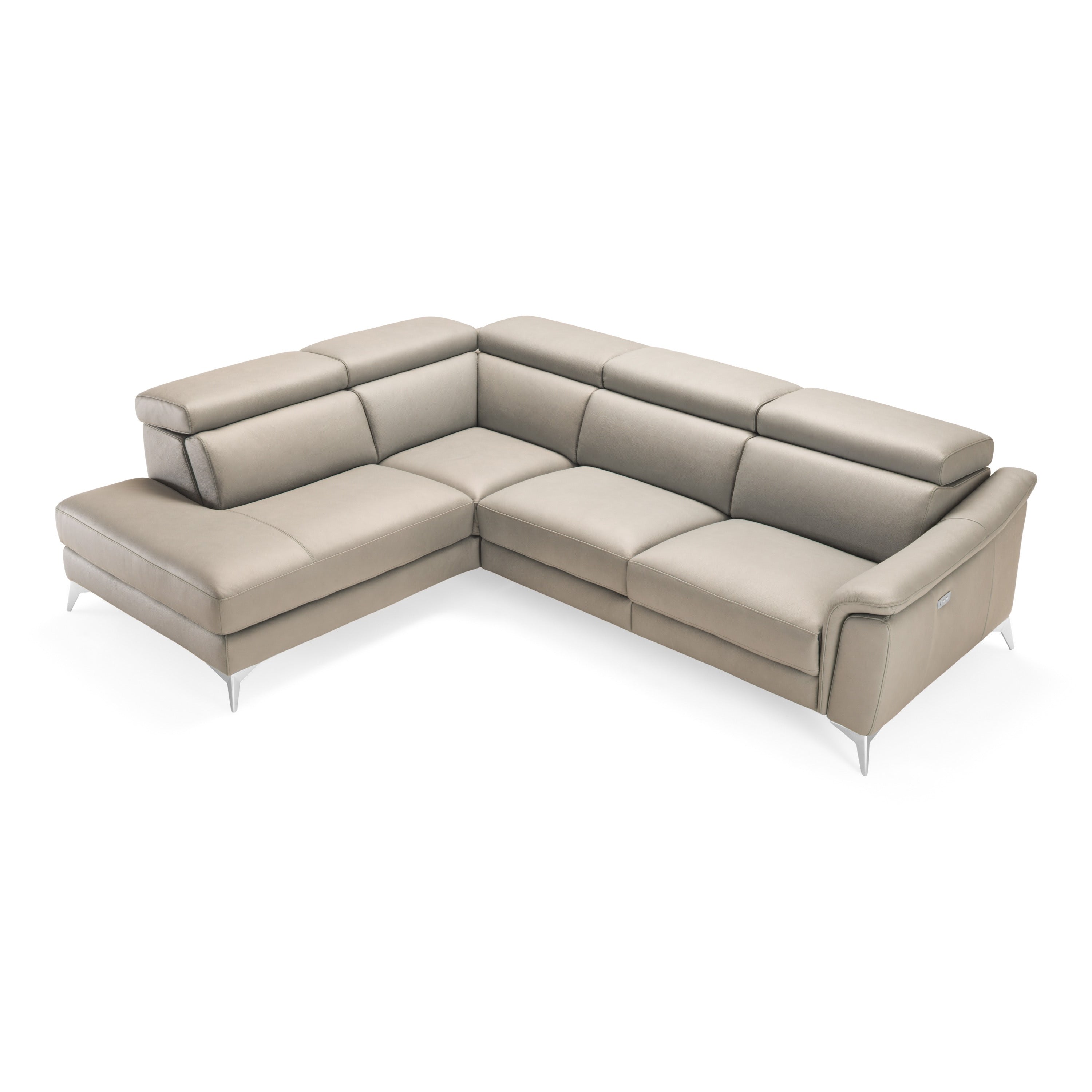 Monte Carlo Italian Modern Leather LAF Sectional Sofa
