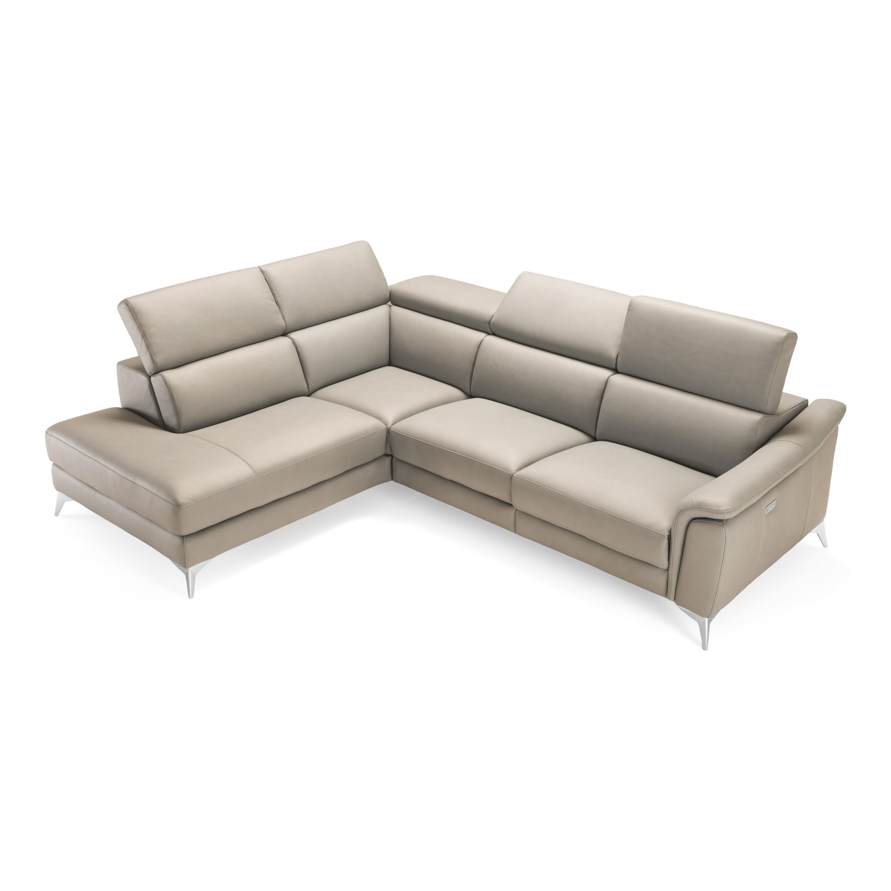 Monte Carlo Italian Modern Leather LAF Sectional Sofa