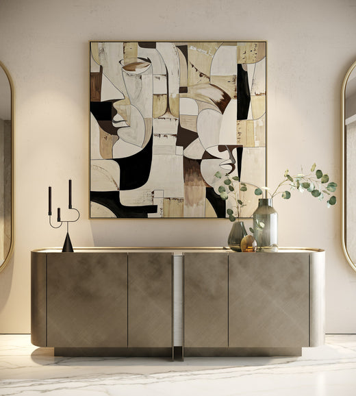 Moorgate Modern Travertine Ceramic Buffet