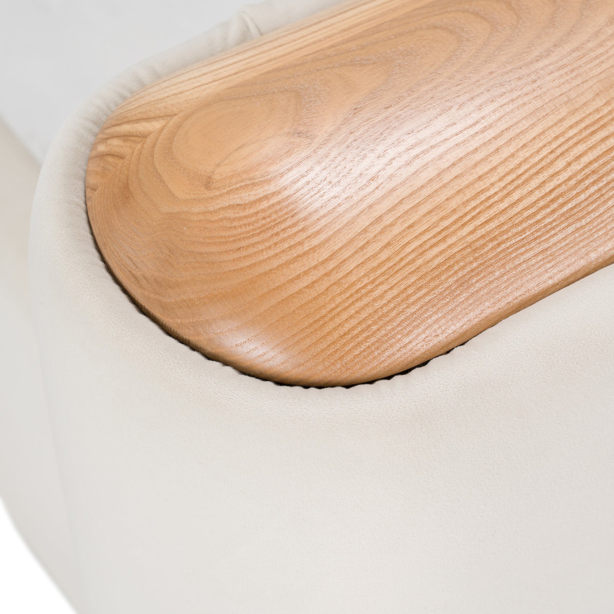 Mora - Modern Fabric and Wood Bed