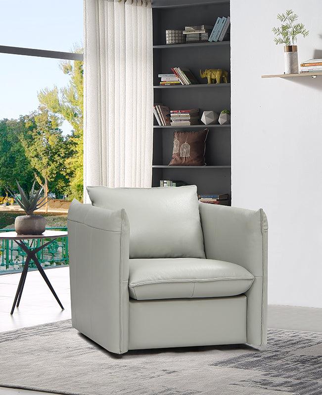 Divani Casa Tamworth Modern Leather Swivel Chair