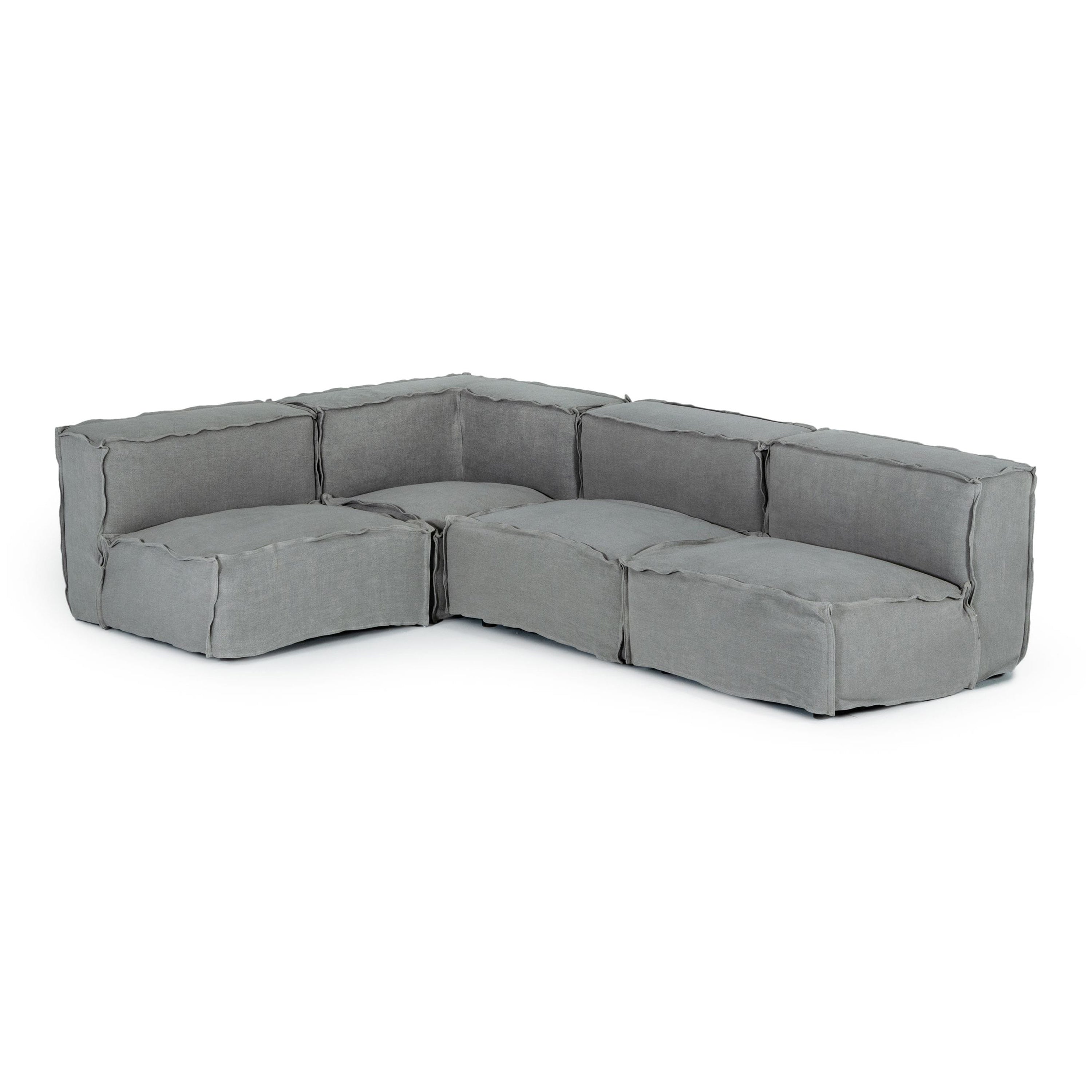 Navstar Contemporary Fabric Modular Sectional Sofa