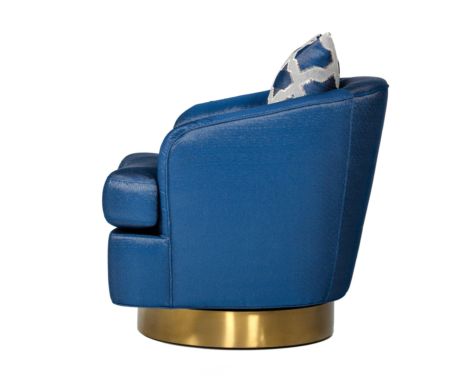 Modrest Niagra Glam and Fabric Accent Chair