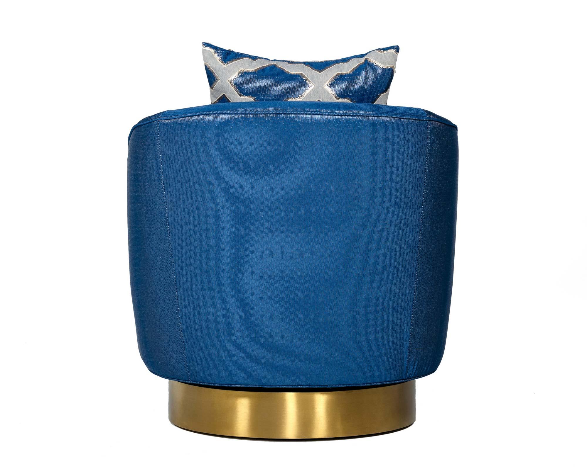 Modrest Niagra Glam and Fabric Accent Chair