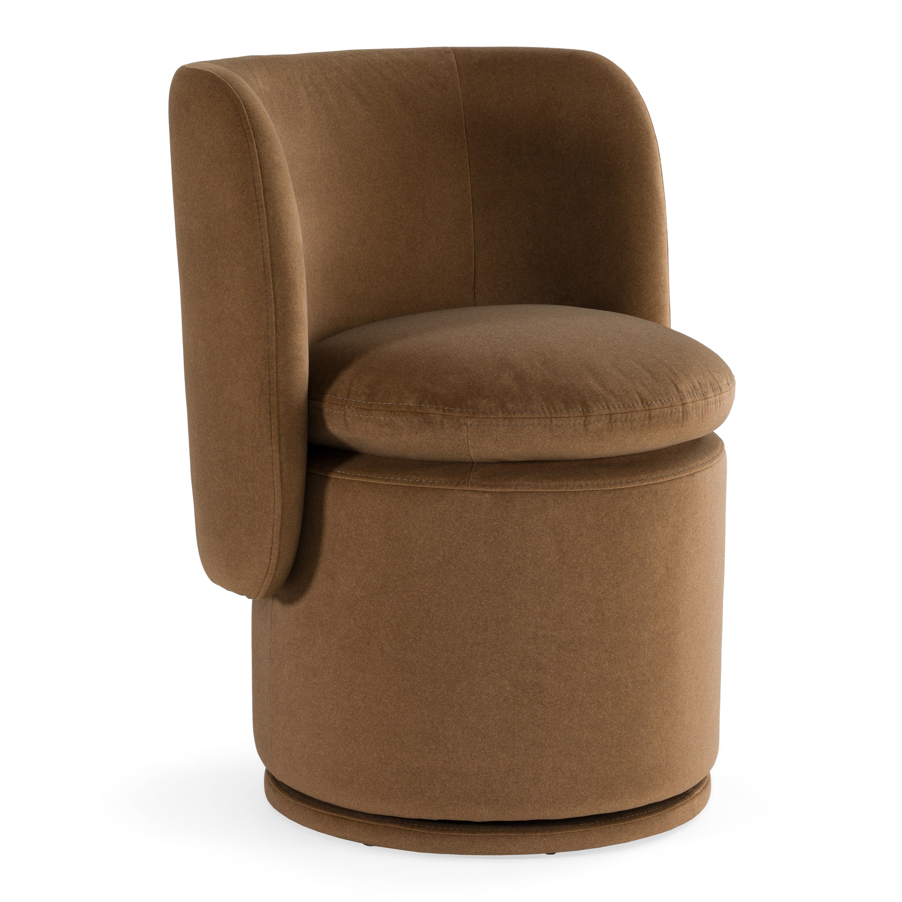 Norris Modern Fabric Swivel Dining Chair