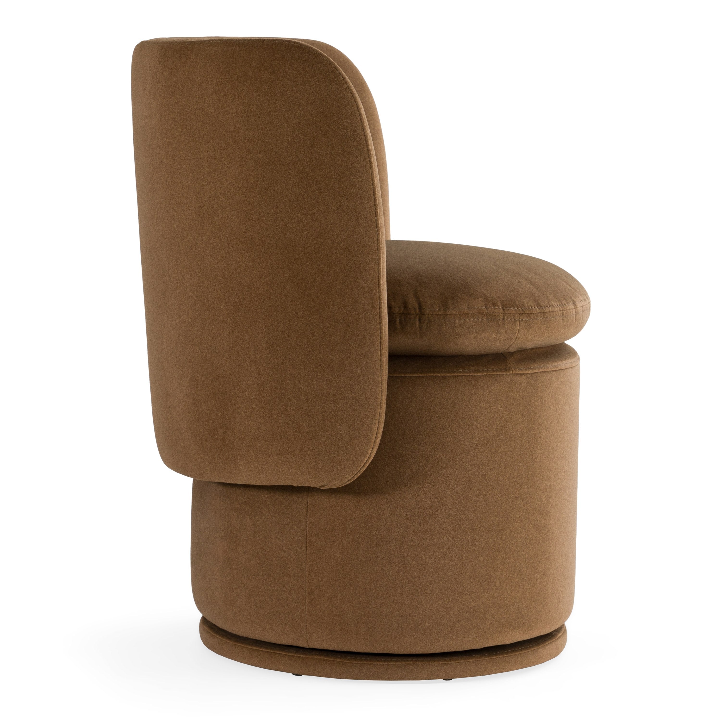 Norris Modern Fabric Swivel Dining Chair