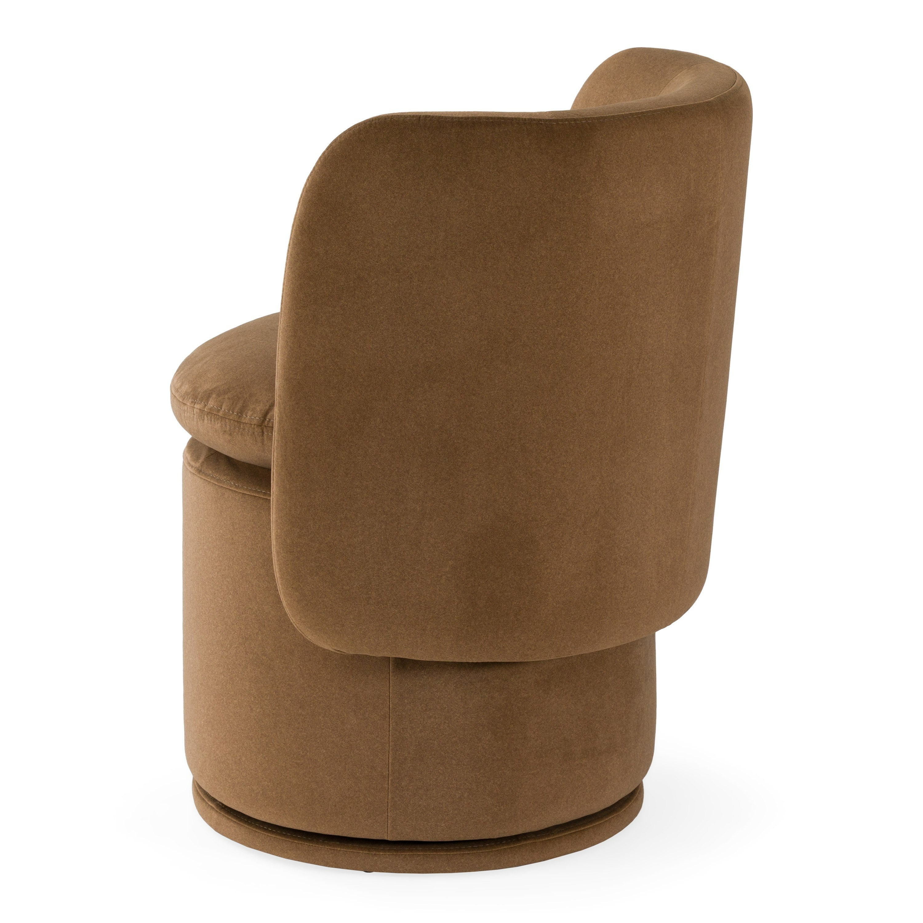Norris Modern Fabric Swivel Dining Chair