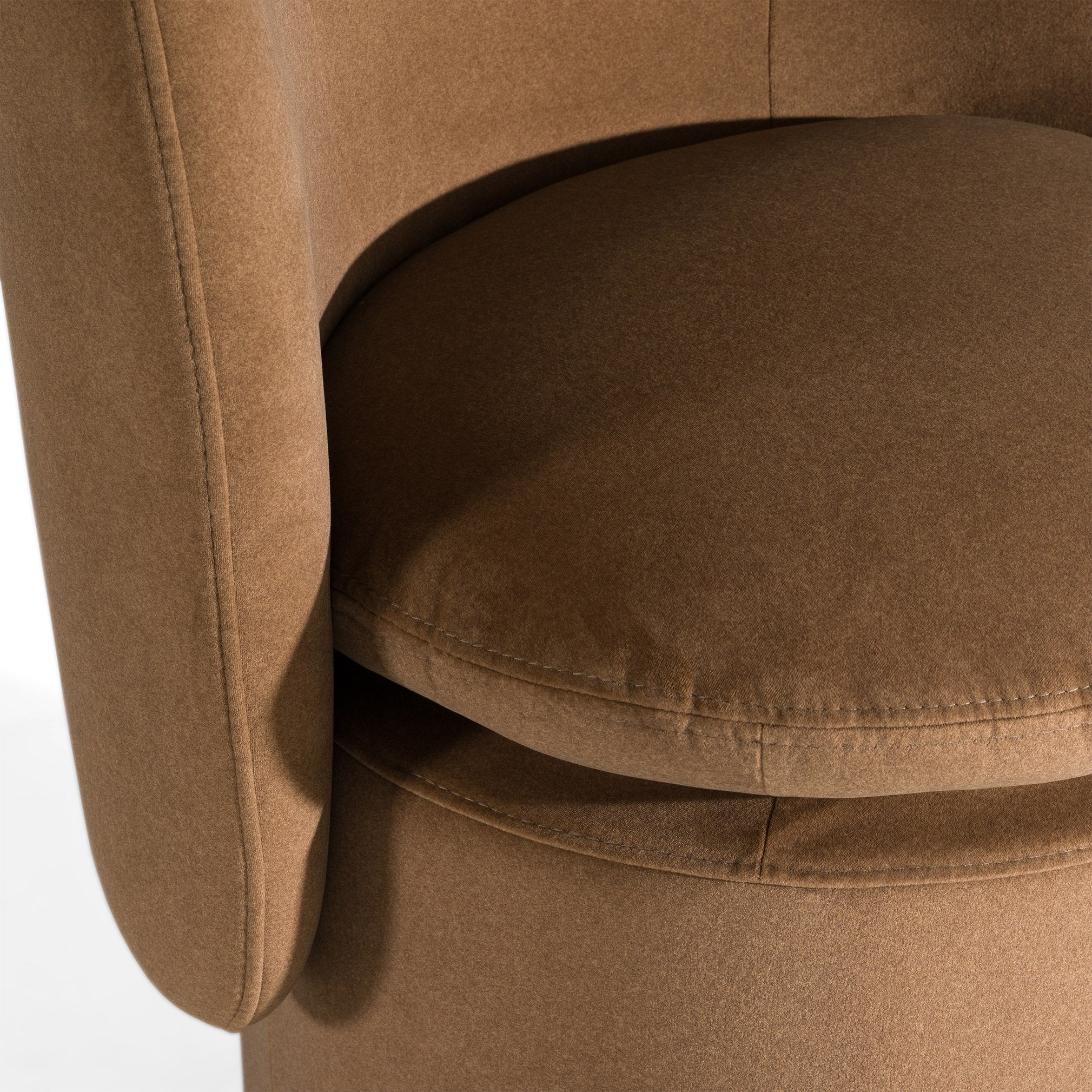 Norris Modern Fabric Swivel Dining Chair