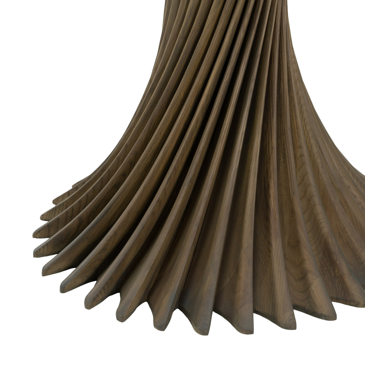Ocasio - Modern Glass and Ash Round Dining Table