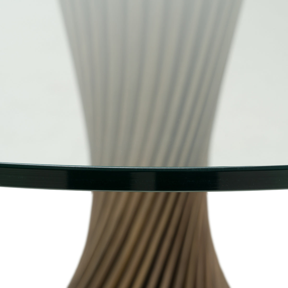 Ocasio - Modern Glass and Ash Round Dining Table