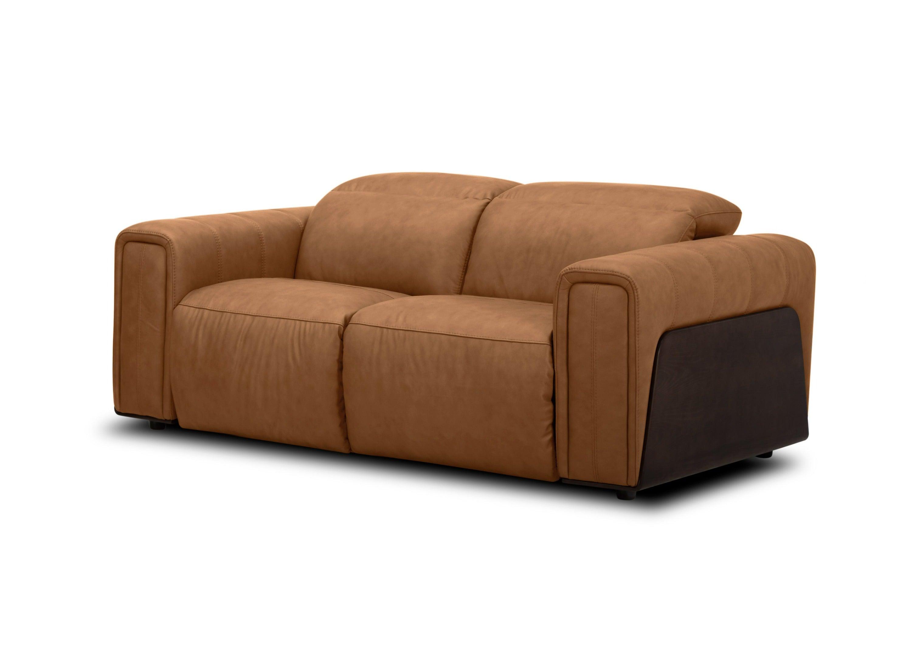 Divani Casa Sandstone Modern Leather Sofa Set w/ Electric Recliners