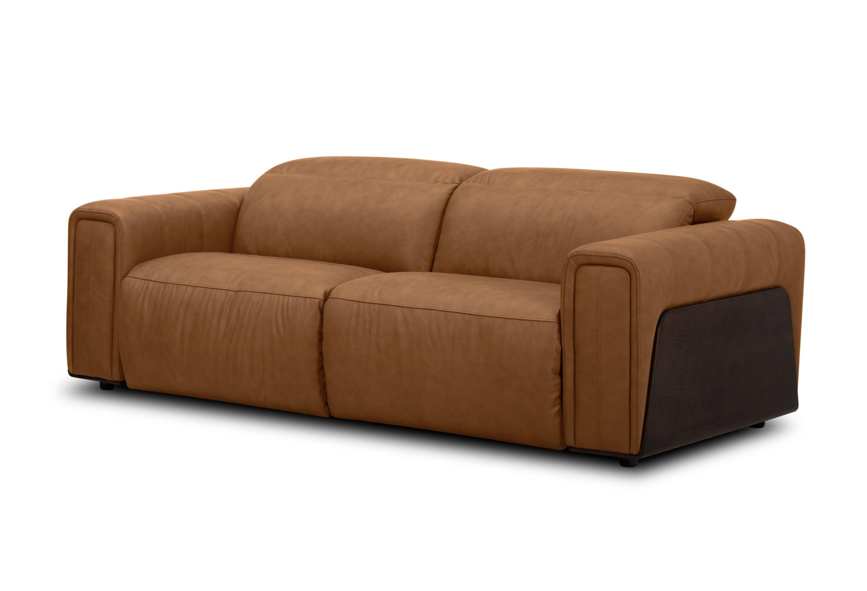 Divani Casa Sandstone Modern Leather Sofa Set w/ Electric Recliners