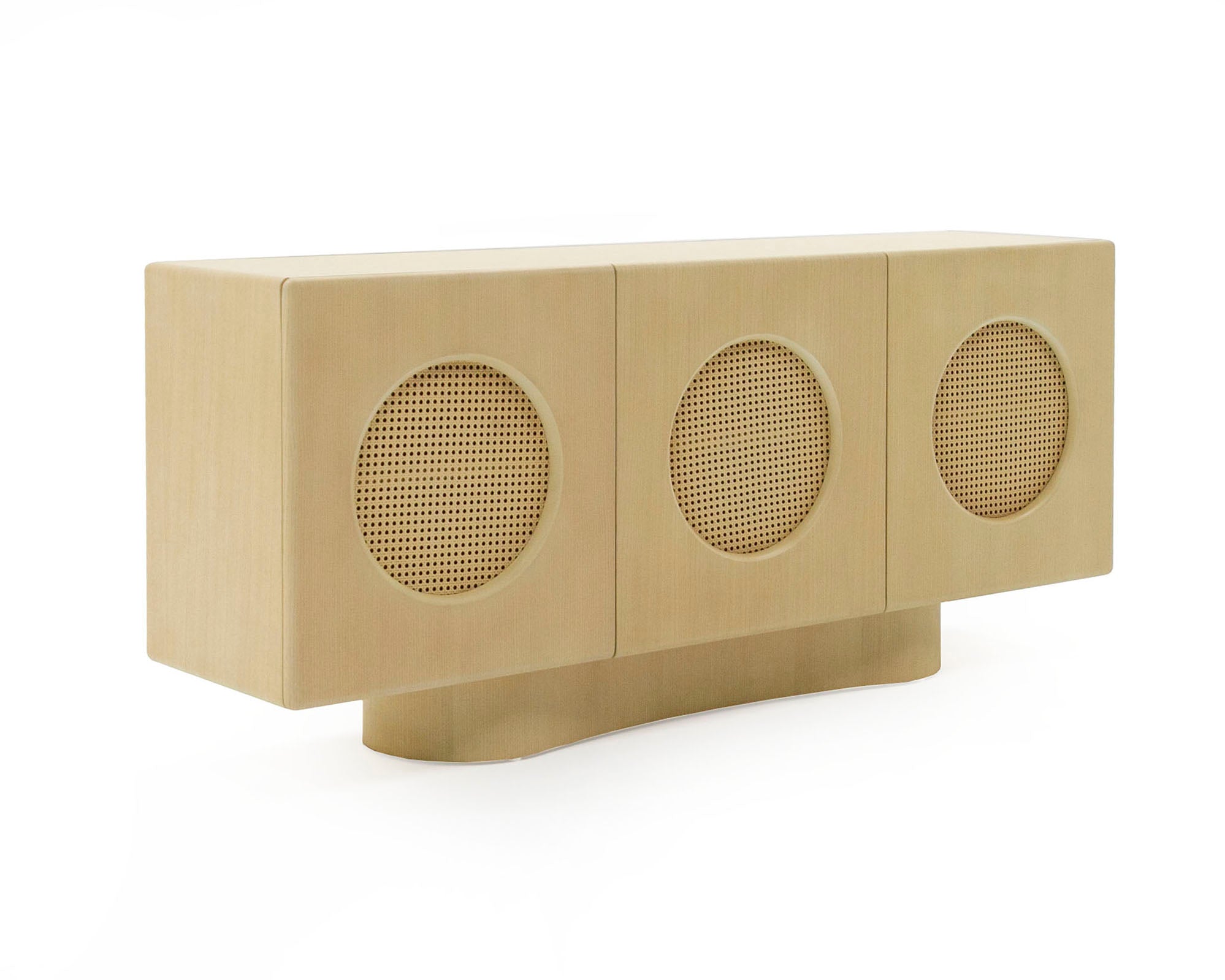 Nova Domus Osaka Modern Natural Ash Rattan Buffet