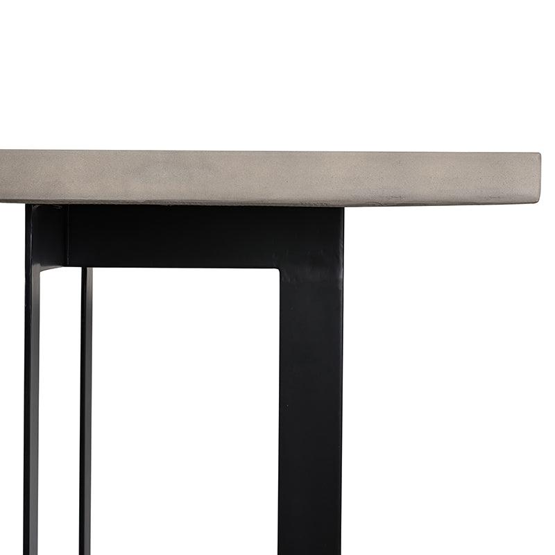 Modrest Sharon Modern Concrete Metal Dining Table
