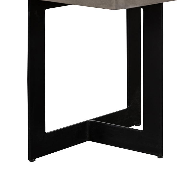 Sharon Modern Concrete and Metal End Table