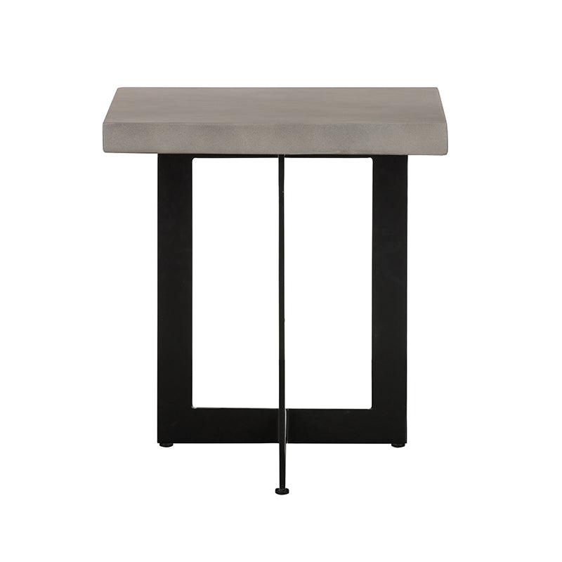 Sharon Modern Concrete and Metal End Table