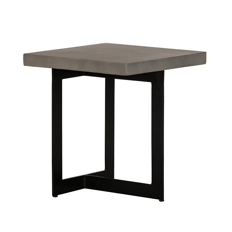 Sharon Modern Concrete and Metal End Table