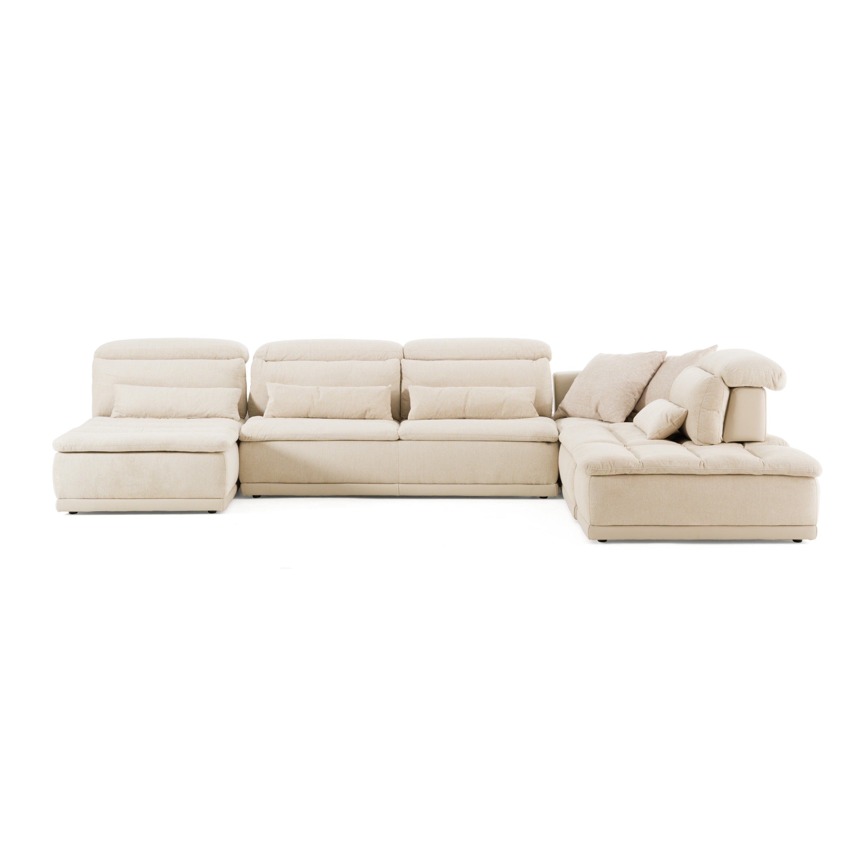David Ferrari Panorama Italian Modern Fabric Modular Sectional Sofa