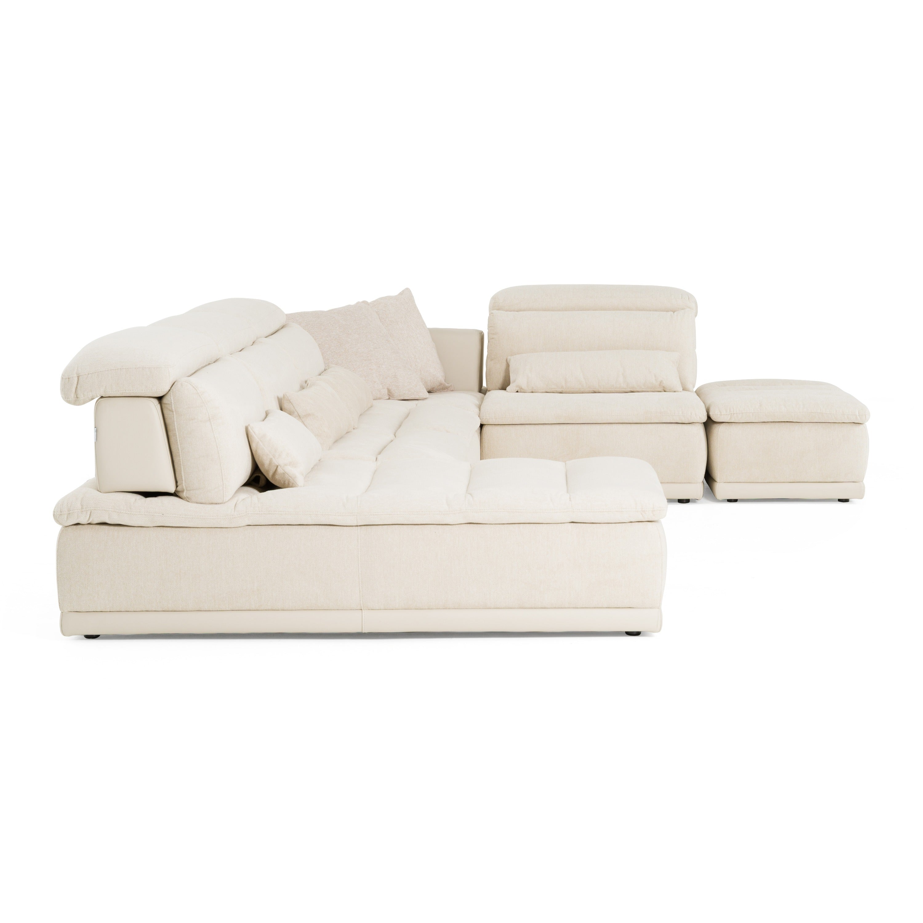 David Ferrari Panorama Italian Modern Fabric Modular Sectional Sofa