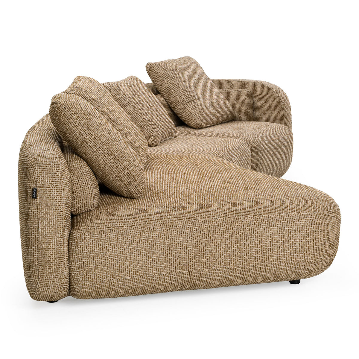 Percy - Contemporary Fabric Left Facing Chaise Sectional Sofa
