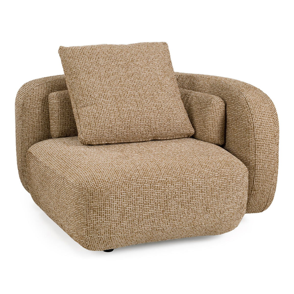 Percy - Contemporary Fabric Left Facing Chaise Sectional Sofa