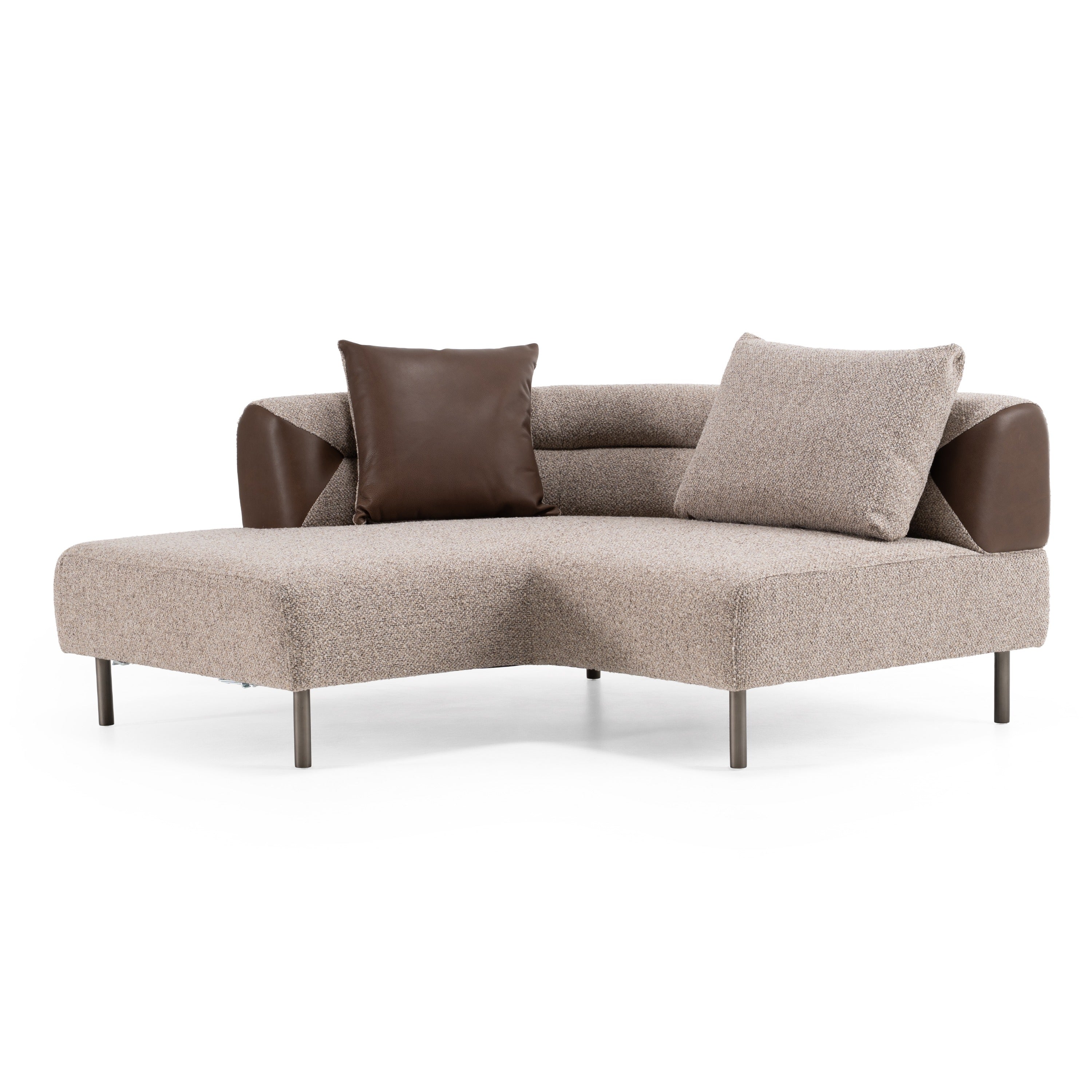 Plume Modern Fabric Sectional Sofa