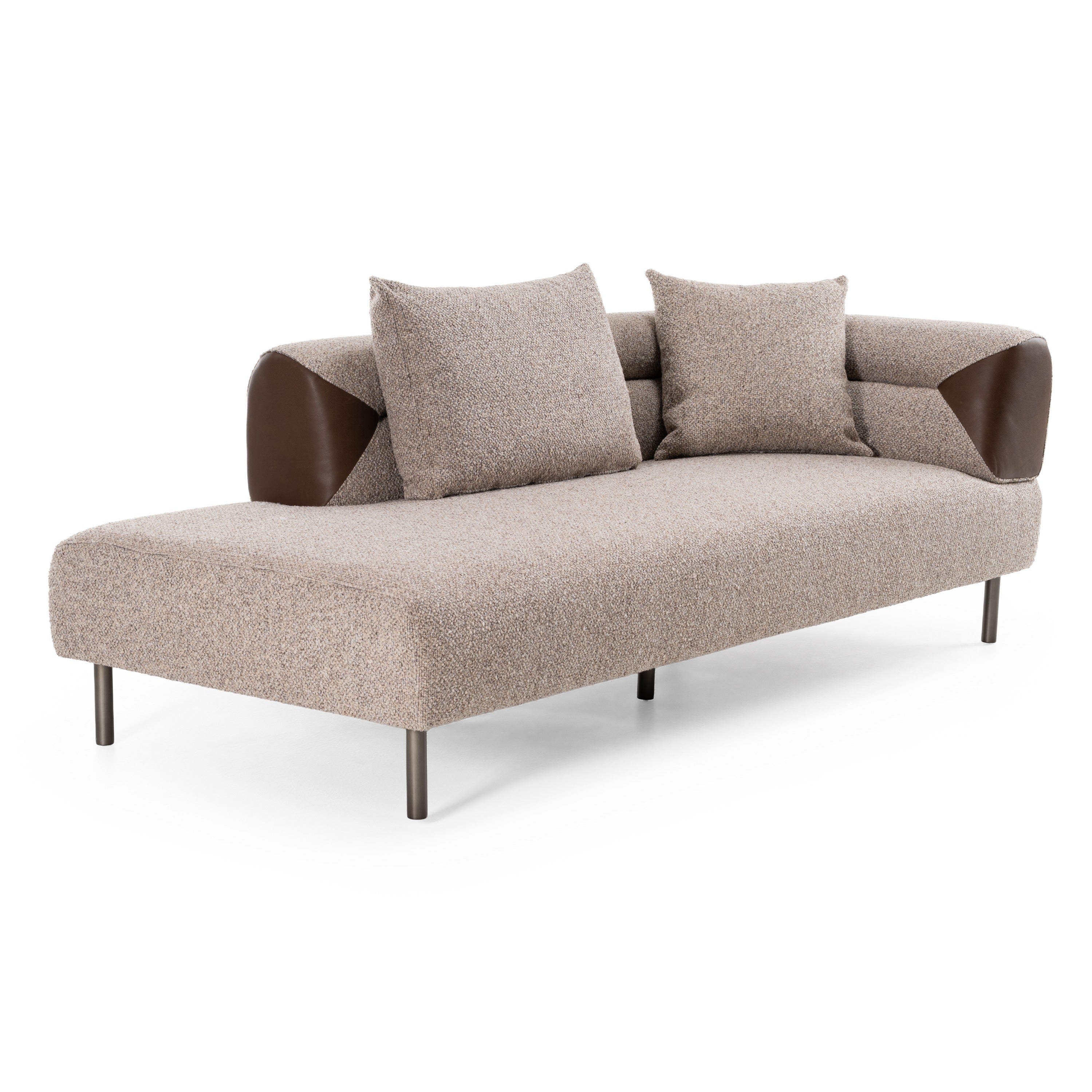 Plume Modern Fabric Sectional Sofa