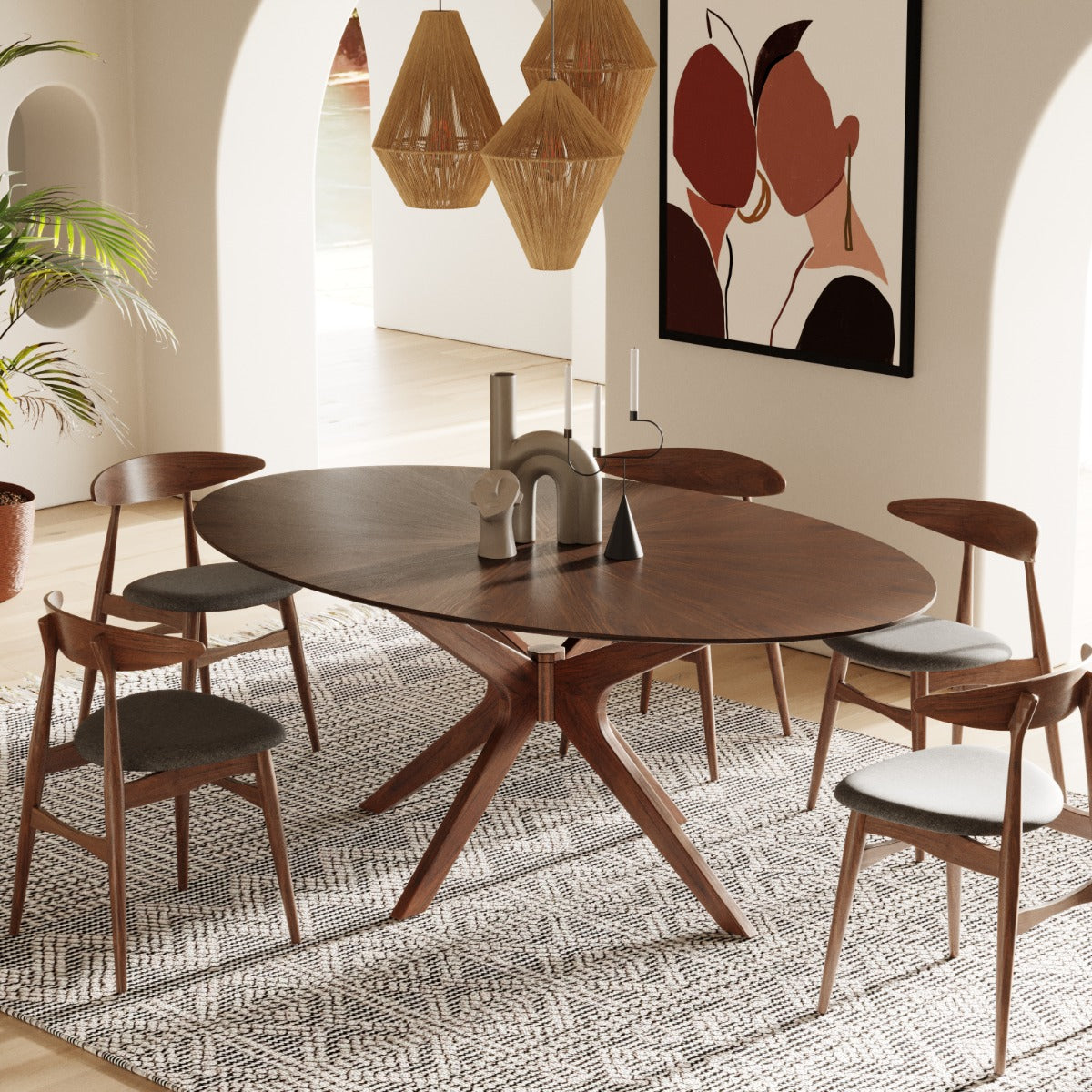 Modrest Prospect Modern Oval Dining Table