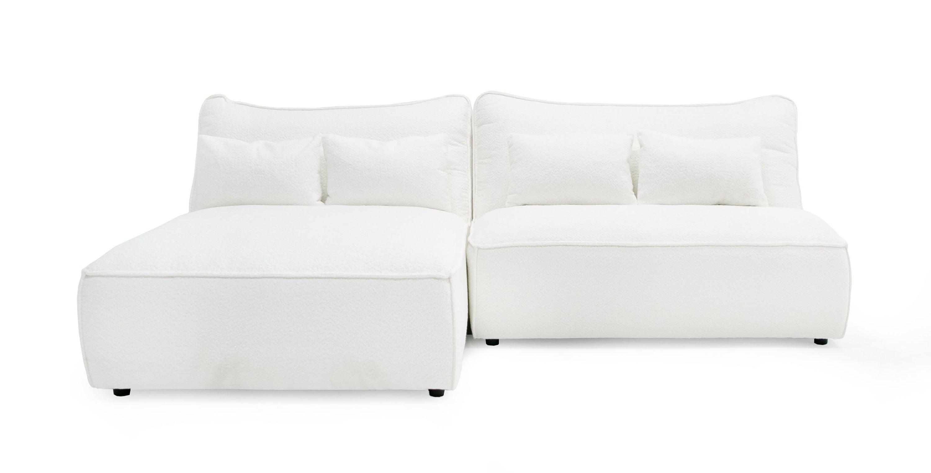 Divani Casa Racine Modern Fabric Modular Sectional Sofa