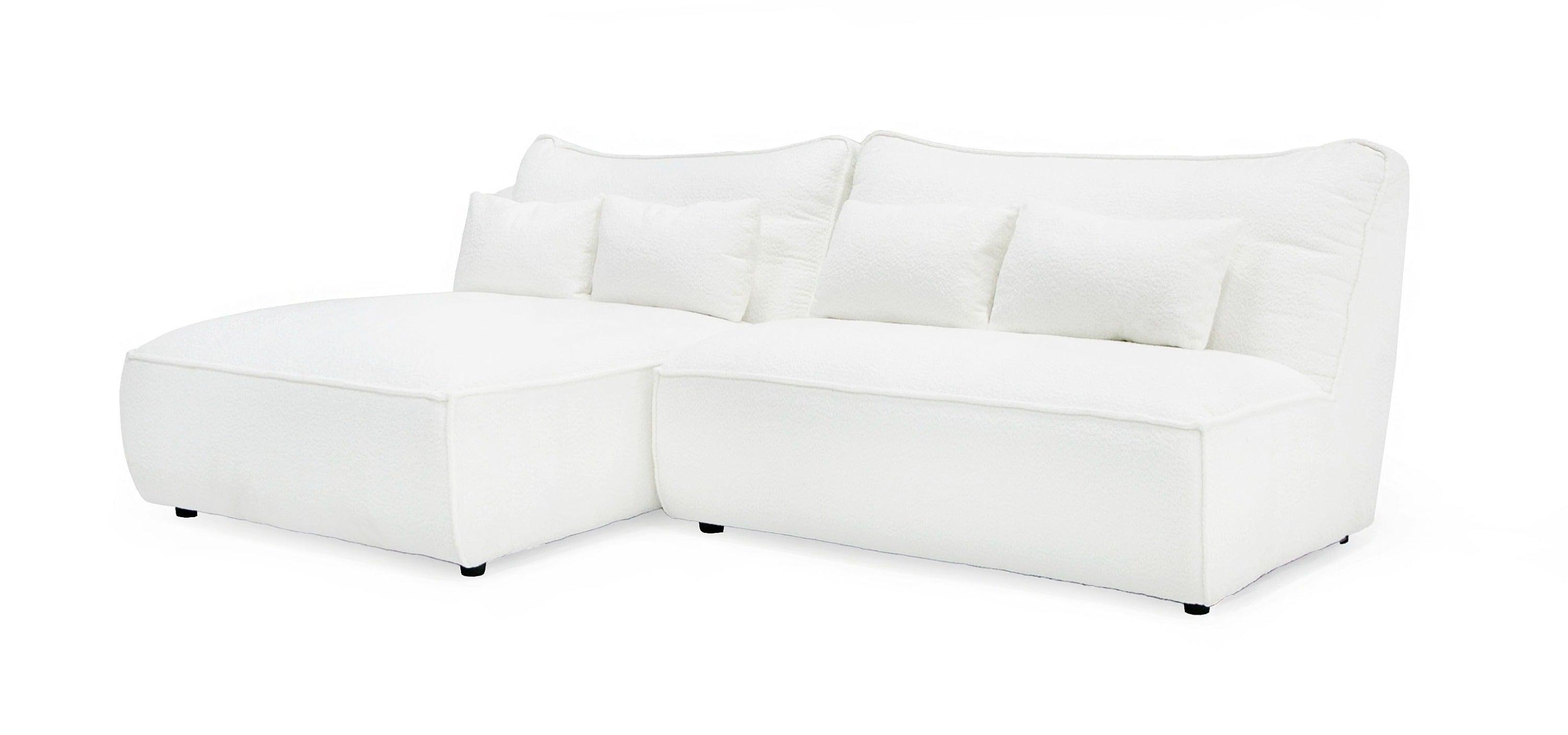 Divani Casa Racine Modern Fabric Modular Sectional Sofa