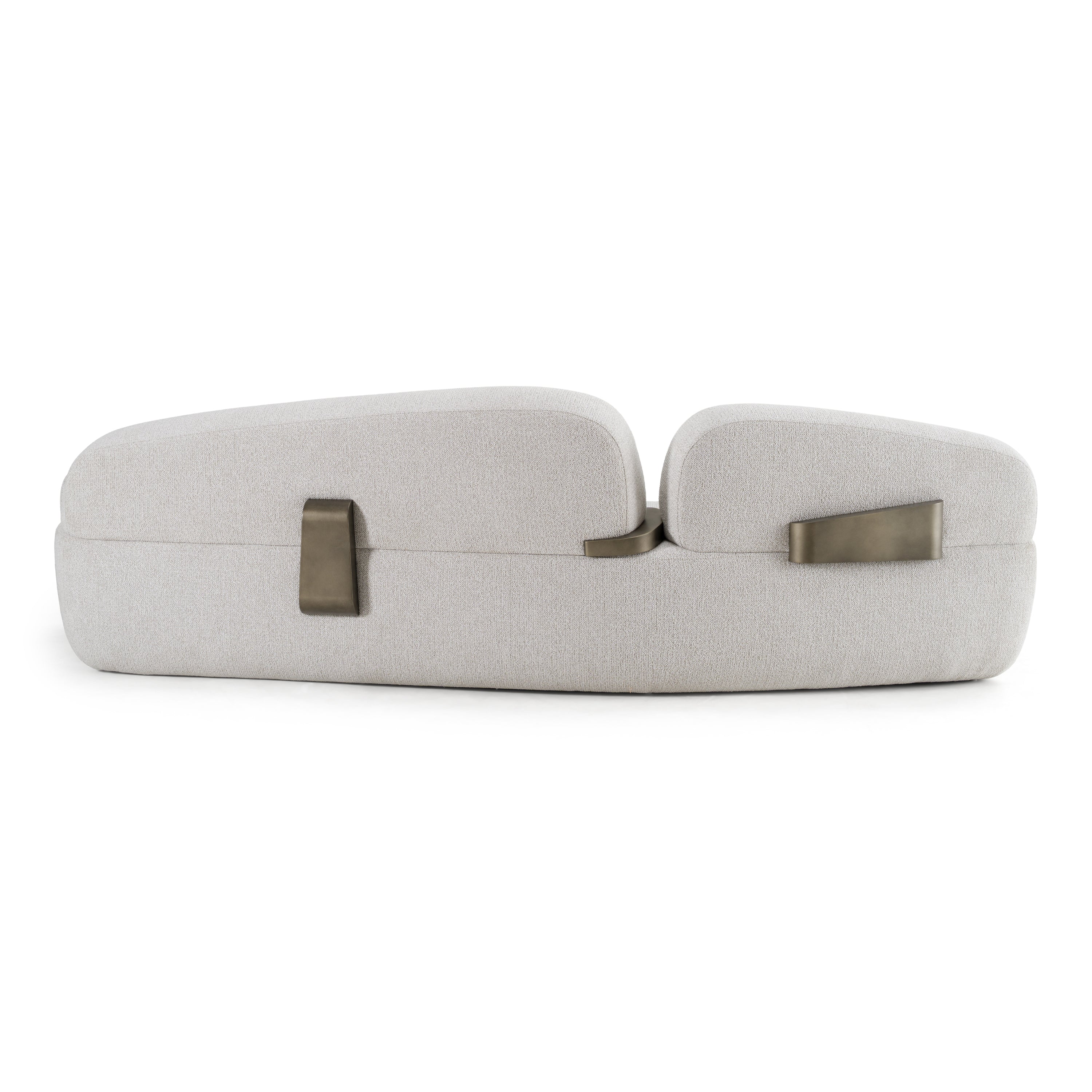 Rainier Contemporary Fabric and Antique Sofa