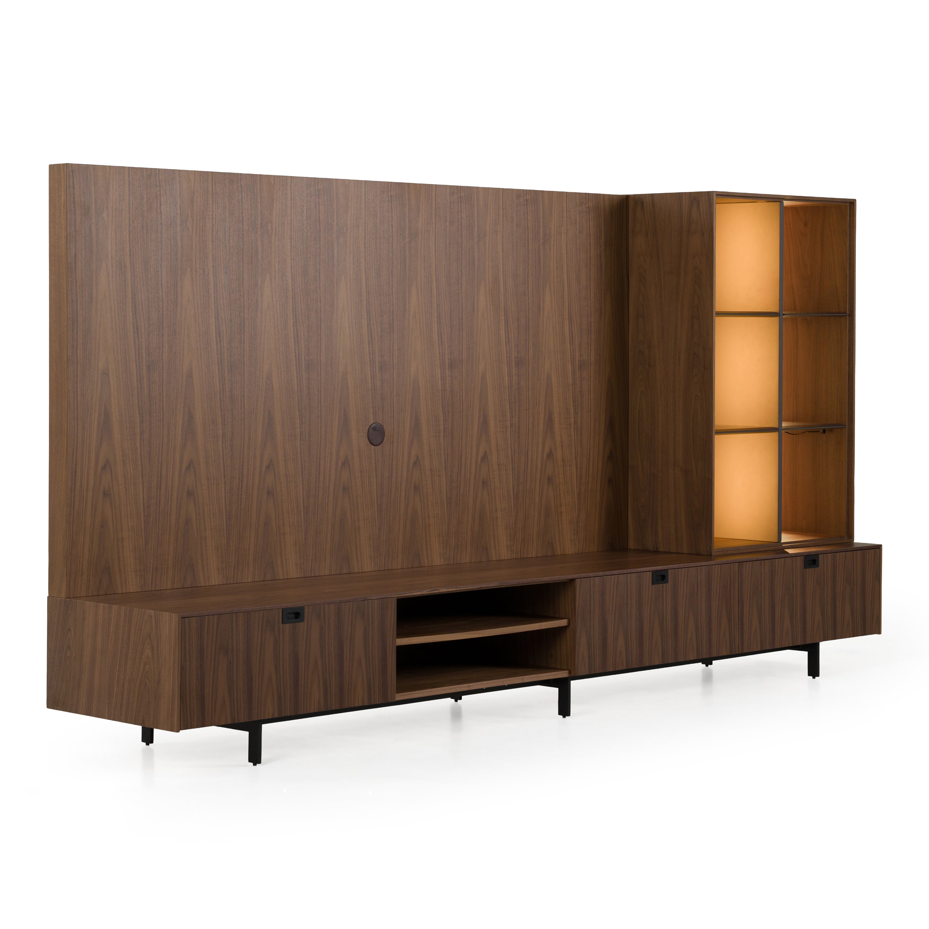 Raskin Contemporary Entertainment Center w/ LED Lighting