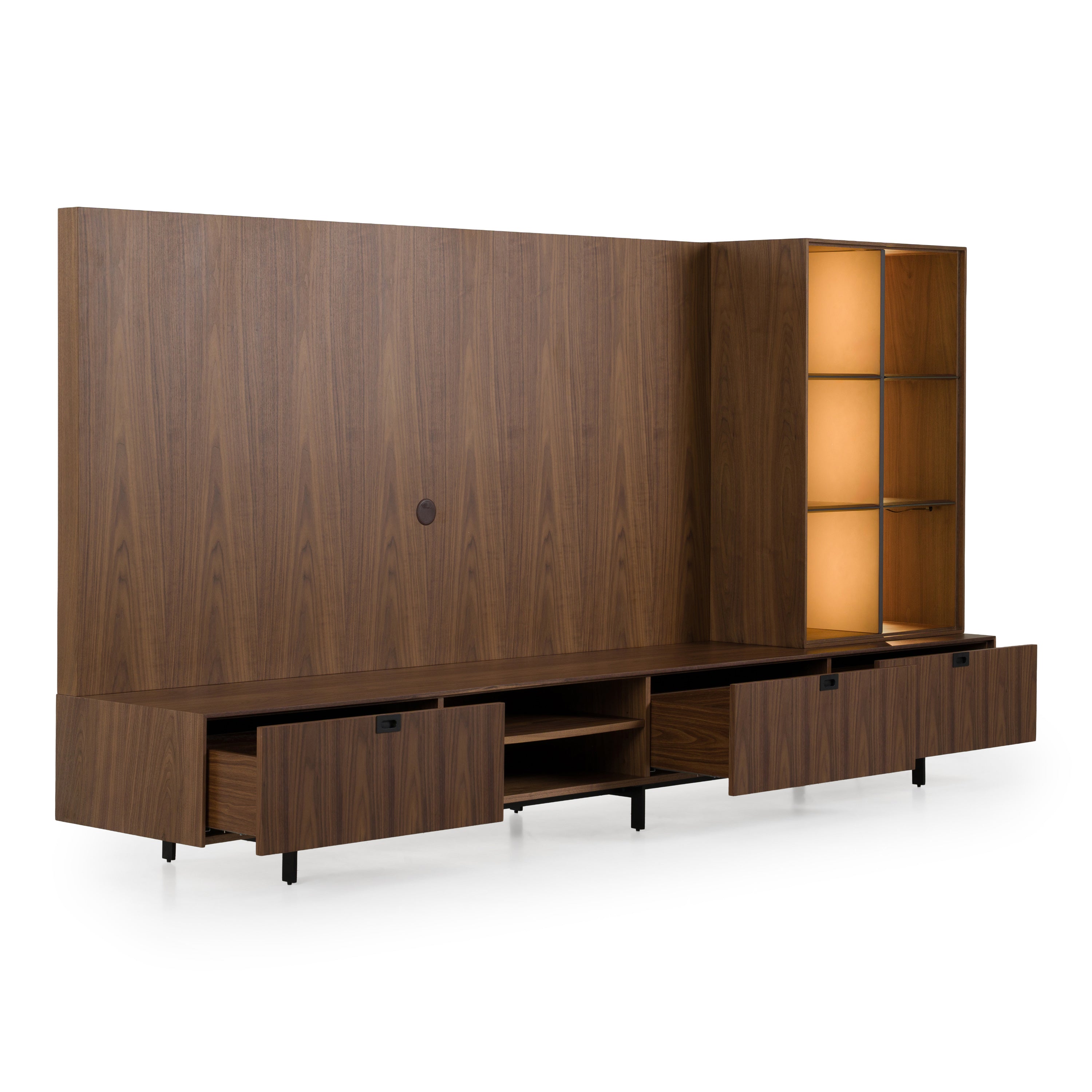 Raskin Contemporary Entertainment Center w/ LED Lighting