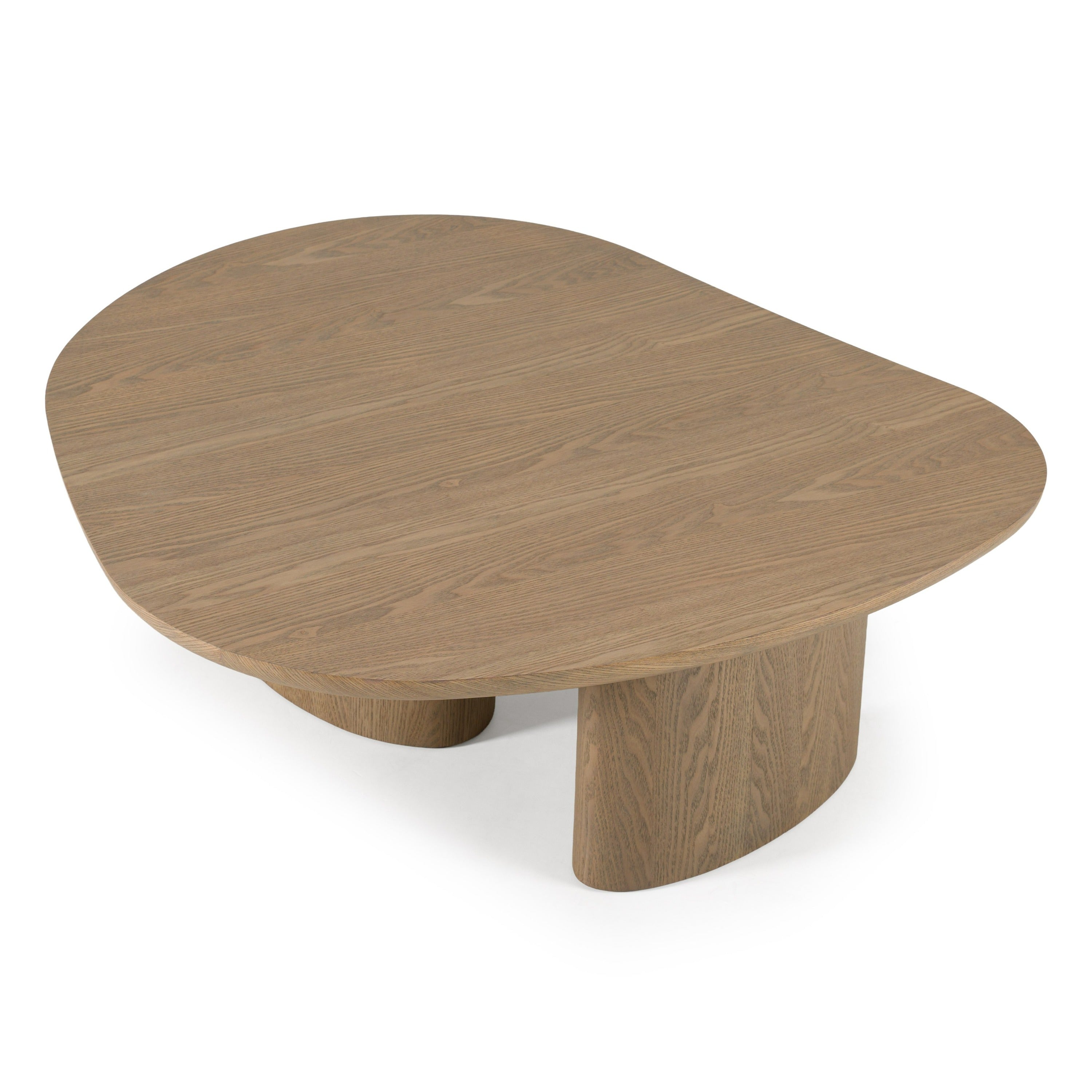 Raywood Modern 3-Piece Buckwheat and Onyx Nesting Coffee Table Set